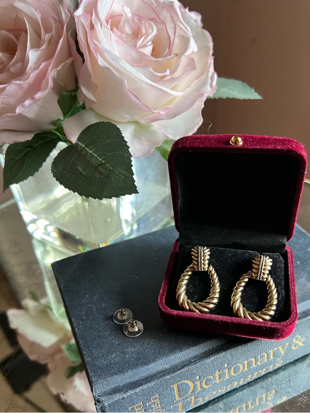 Heirloom-Style Gold Statement Earrings | Romantic Vintage Elegance